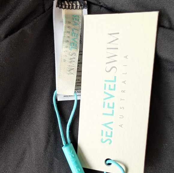 Sea Level Swim Australia One Piece Black Swimsuit Size 4 New - Picture 7 of 8